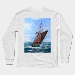 BOY LESLIE BUILT IN GALMPTON DEVON UK Long Sleeve T-Shirt